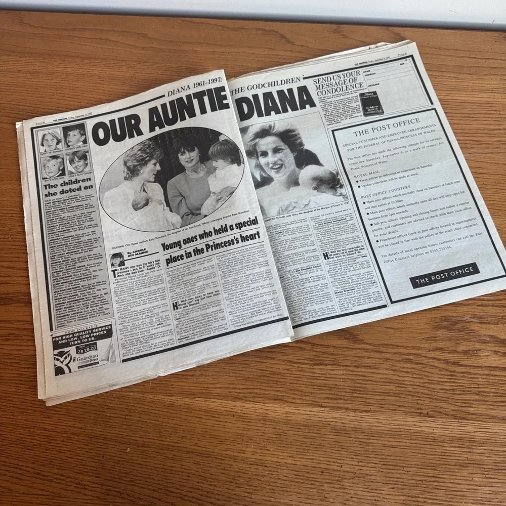 The Mirror Newspaper Princess Diana Memorial‎ Edition September 5, 1997